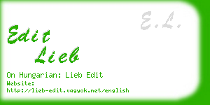 edit lieb business card